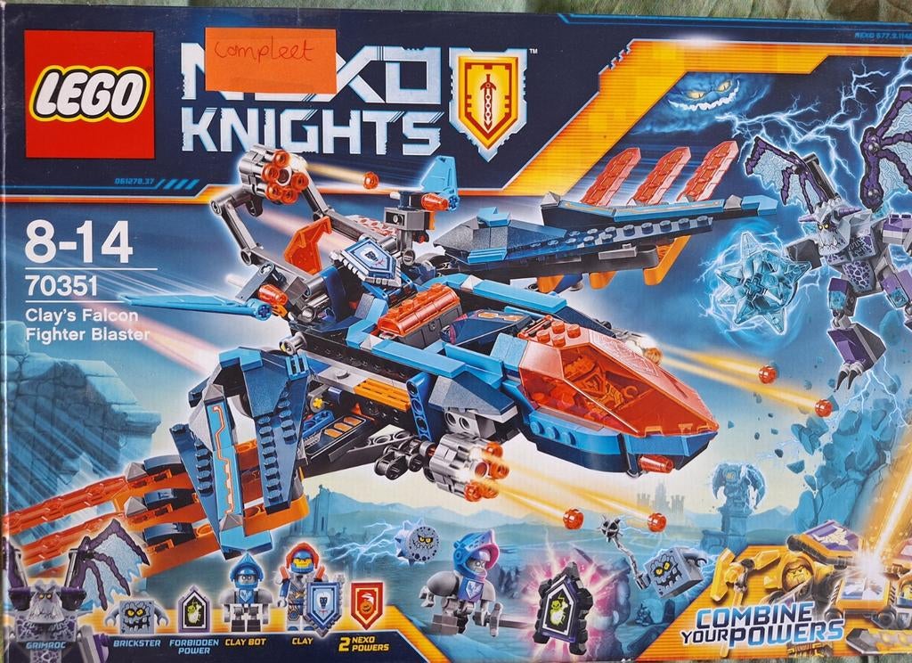 LEGO Nexo Knights Clay's Falcon Fighter Blaster 70351, Ophalen of Verzenden