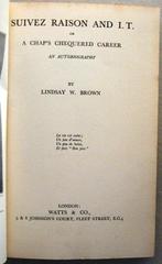 Suivez Raison and I.T. 1933 Lindsay Brown Pacific Mexico, Ophalen of Verzenden