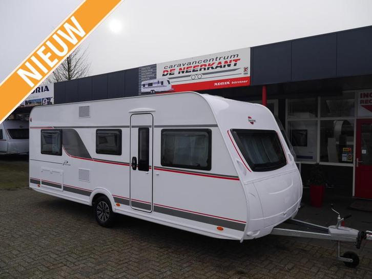 Bürstner Premio 530 TL, Caravans en Kamperen, Caravans, Bedrijf, tot en met 4, 1000 - 1250 kg, Rondzit, Bürstner, 2 aparte bedden