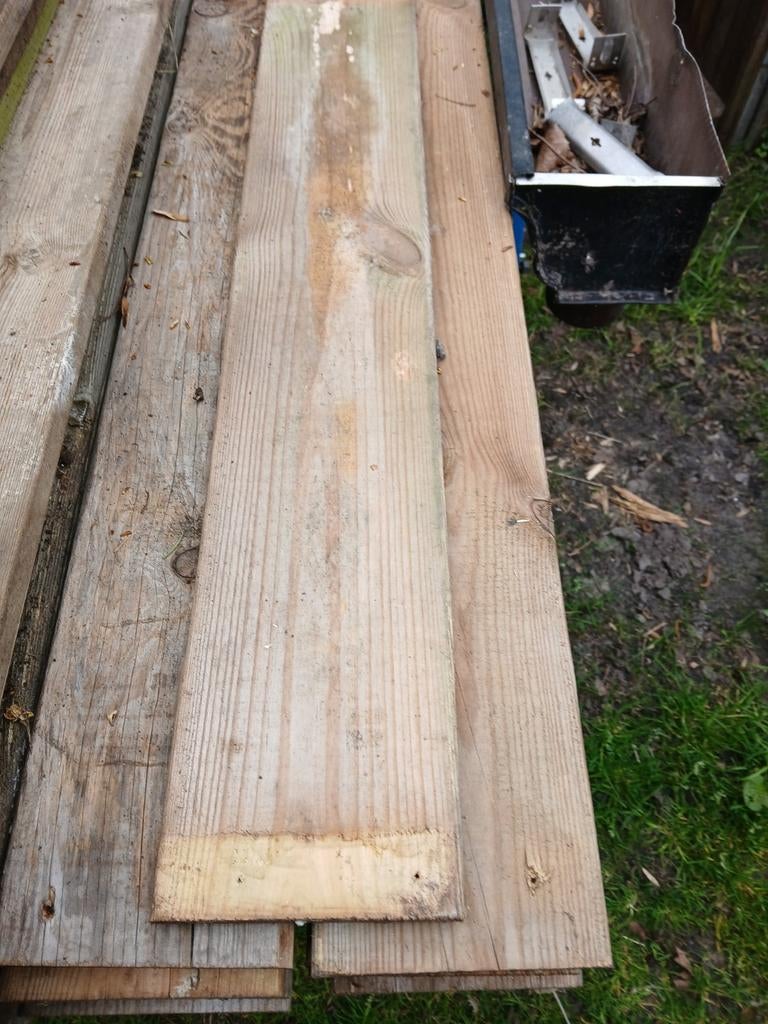 Schuttingplanken., Tuin en Terras, Ophalen, Gebruikt, 250 cm of meer, Planken