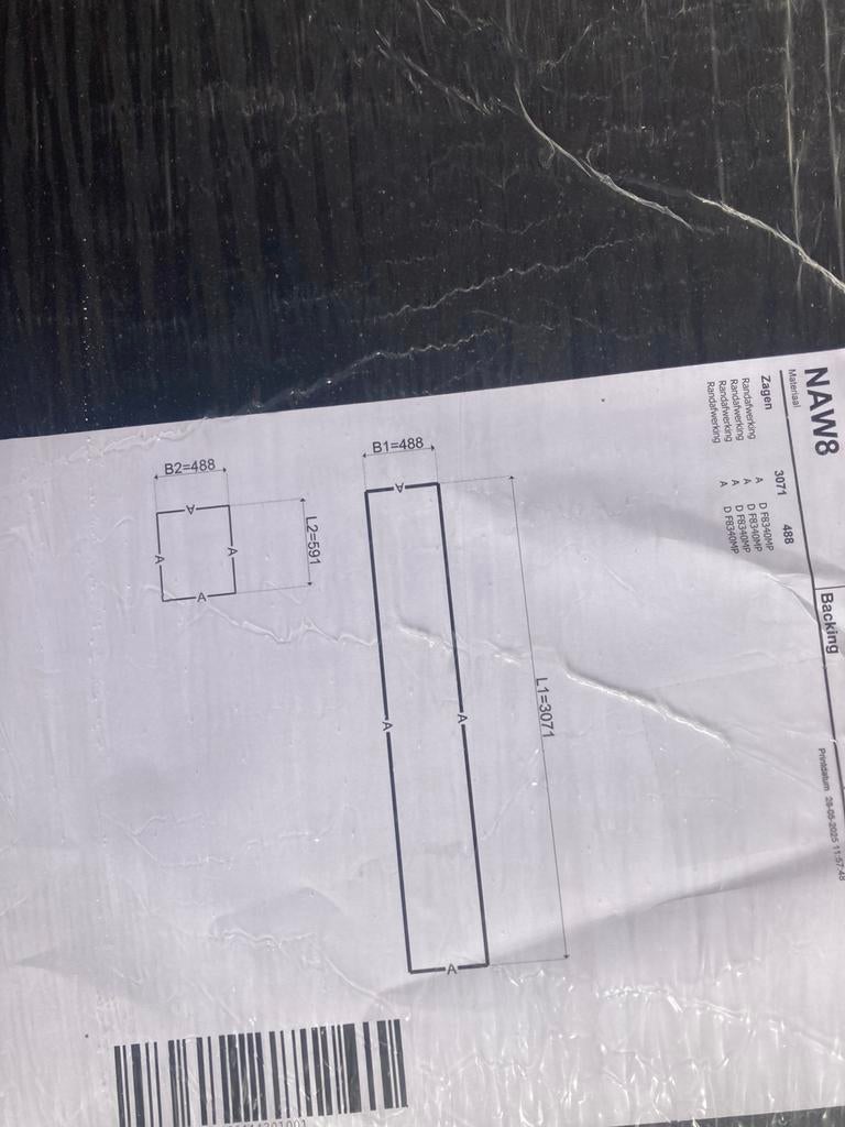 Watervaste wandplaten voor evt boven aanrechtblad., Huis en Inrichting, Keuken | Keukenelementen, Ophalen, Nieuw, 200 cm of meer