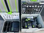 Festool TSC 55 KEB Accu invalzaag compleet set, Invalzaag, Ophalen of Verzenden, Zo goed als nieuw, 30 tot 70 mm