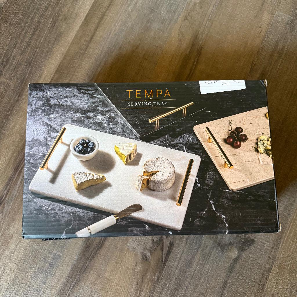 Tempa Emerson zwarte serving tray, Overige materialen, Overige typen, Nieuw, Ophalen of Verzenden