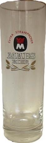 Maes Bier glas Stramproy, Verzamelen, Ophalen of Verzenden, Gebruikt, Glas of Glazen, Overige merken