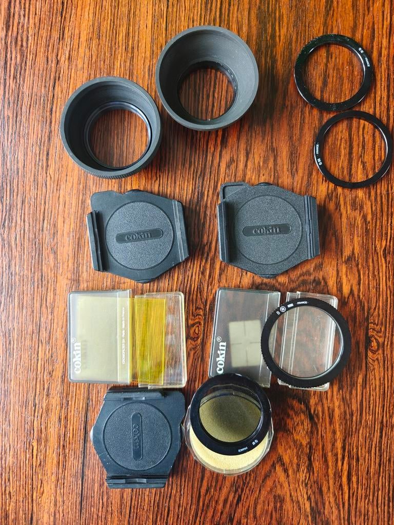Cokin filters, zonnekappen en accessoires - Diverse maten, Ophalen, Gebruikt, Overige typen, 50 tot 60 mm
