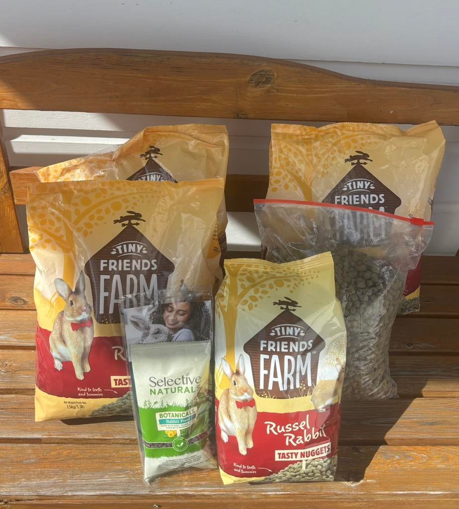 Tiny Friends Farm Russel Rabbit Tasty Nuggets - Konijnenvoer, Dieren en Toebehoren, Ophalen of Verzenden