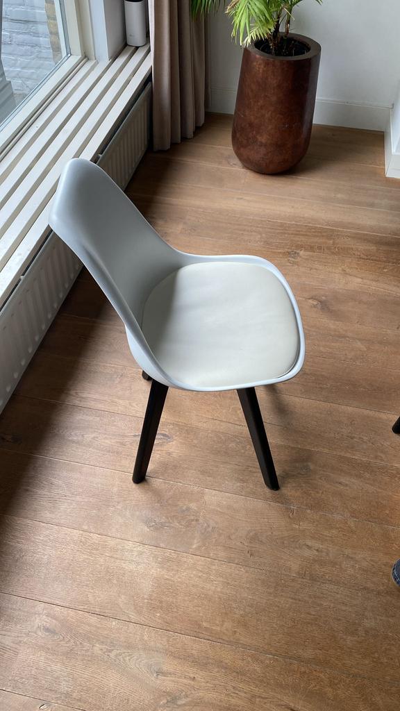 6x eettafelstoel, Huis en Inrichting, Stoelen, Ophalen, Kunststof, Gebruikt, Wit