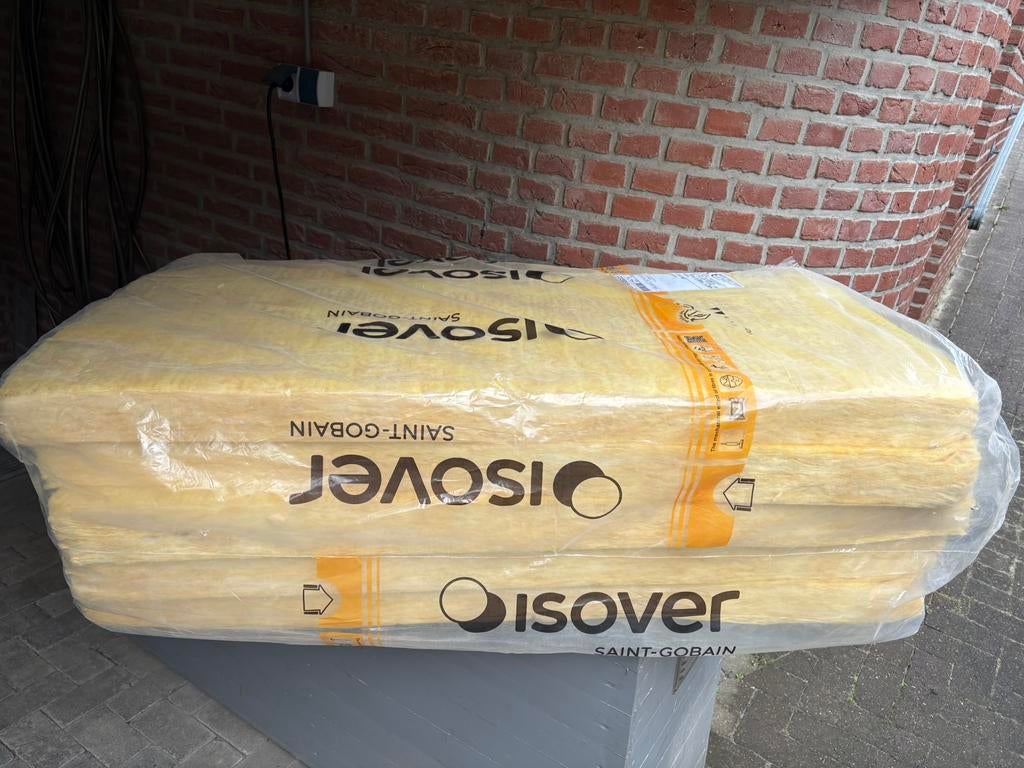Glaswol isolatie, Ophalen, Zo goed als nieuw, Glaswol, 4 tot 8 cm