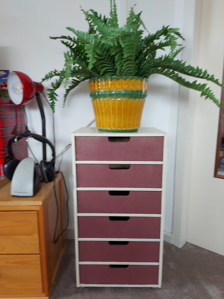 Super handig stevig houten laden kastje  iets groter als A4, Ophalen, 50 tot 100 cm, Zo goed als nieuw, 3 of 4 laden