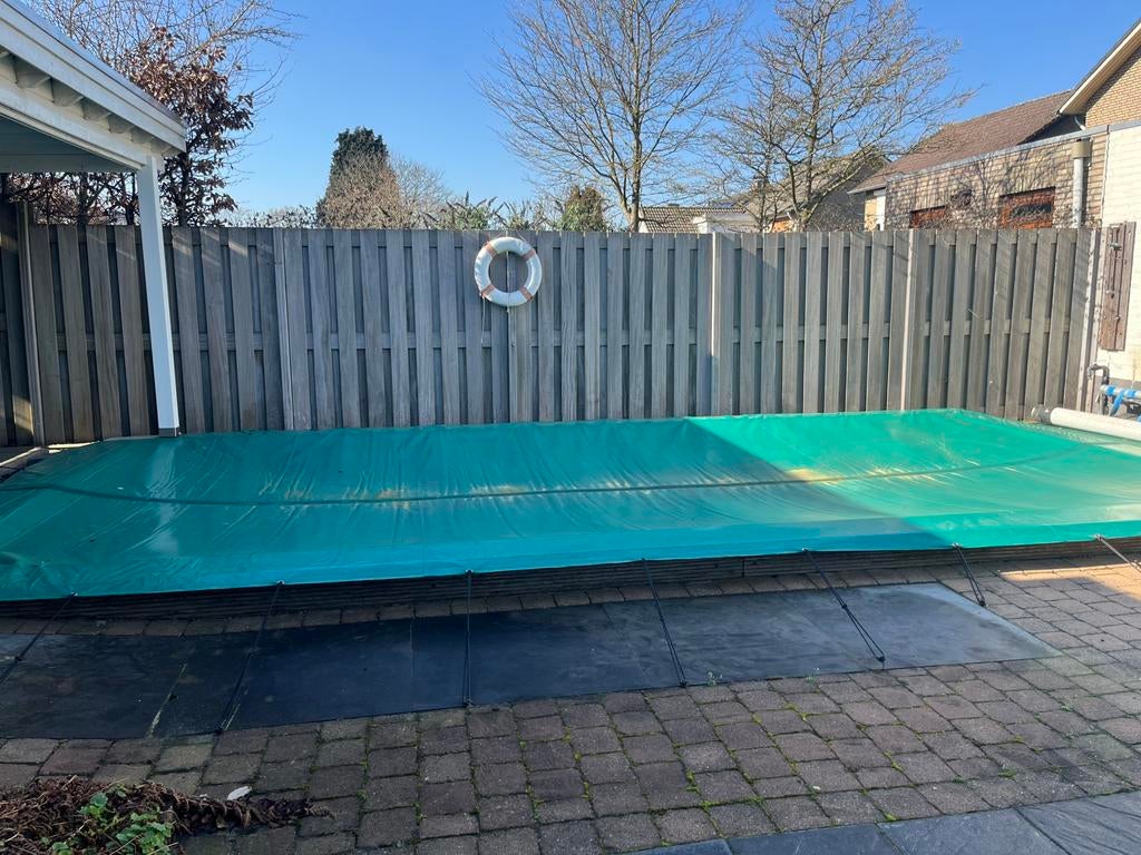 Winterzeil met regengoot, Tuin en Terras, Zwembad-toebehoren, Ophalen, Gebruikt, Afdekzeil