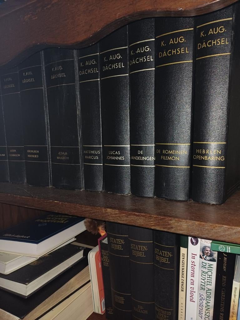 9-delige Bijbelverklaring Dächsel - Goede Staat, Ophalen of Verzenden, Zo goed als nieuw, K. Aug. Dächsel, Christendom | Protestants