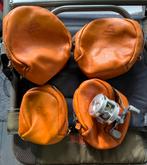 Vintage ABU Sampo Ambassadeur leather reelbag, Watersport en Boten, Ophalen of Verzenden, Koffer of Tas