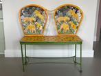 Metalen handgemaakte bankje kinderen, Kinderen en Baby's, Kinderkamer | Tafels en Stoelen, Ophalen of Verzenden, Gebruikt, Stoel(en)