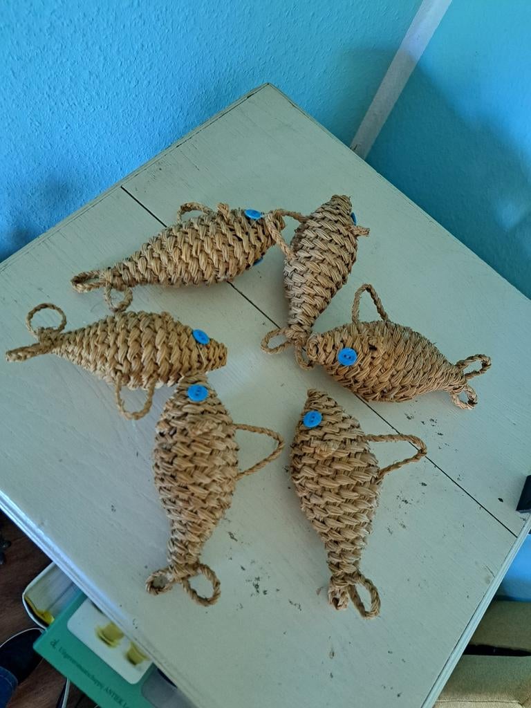 Slinger rieten vissen., Huis en Inrichting, Ophalen