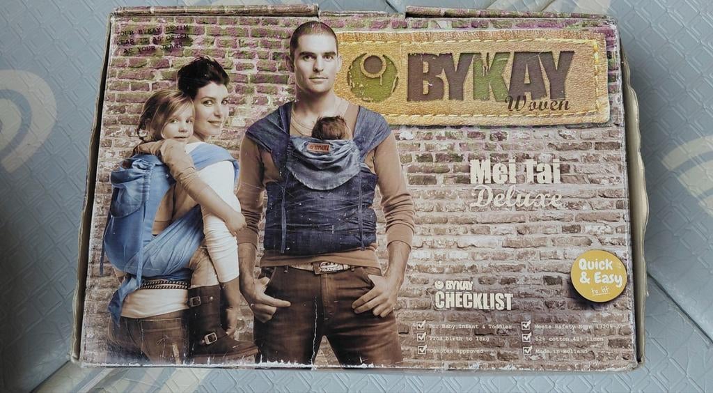 ByKay Mei Tai Deluxe Draagzak - Zwart, Kinderen en Baby's, Babydragers en Draagdoeken, Overige merken, Gebruikt, Buik of Rug, Ophalen of Verzenden