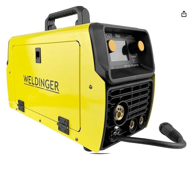 WELDINGER MEW 202 SYN puls dig 200A, Doe-het-zelf en Verbouw, Gereedschap | Lasapparaten, Gebruikt, Inverter, 150 tot 250 ampère