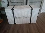 Witte rieten opbergkist  / opbergmand, Overige materialen, 100 tot 150 cm, 50 tot 75 cm, Ophalen of Verzenden