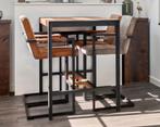 Industriële bartafel met stoelen, Ophalen, Gebruikt
