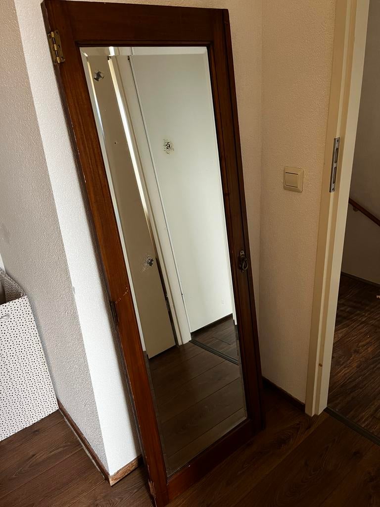 Vintage spiegel, Ophalen, Minder dan 50 cm, Zo goed als nieuw, Minder dan 100 cm