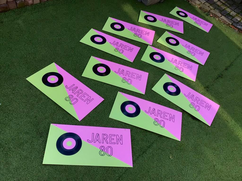 Jaren ‘80 thema decoratie, Ophalen of Verzenden, Zo goed als nieuw, Versiering