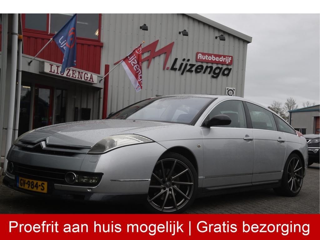 Citroën C6 3.0 V6 Exclusive Navi | open dak | Head-up | Xen, Auto's, Citroën, Gebruikt, Zwart, C6, Verwarming stoelen achter