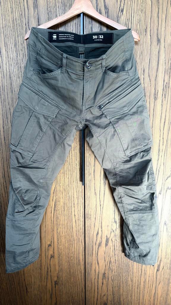 G-Star RAW Cargo Broek - Maat 30/32, Kleding | Heren, Ophalen of Verzenden, Gedragen, Overige maten, Groen