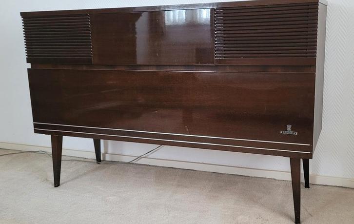 Prachtige Vintage Grundig Radio Meubel, Audio, Tv en Foto, Radio's, Gebruikt, Radio, Ophalen
