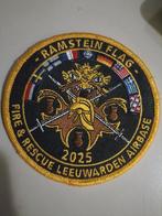 Ramstein Flag Fire & Rescue Leeuwarden Airbase patch, Verzenden, Nieuw, Plaatje