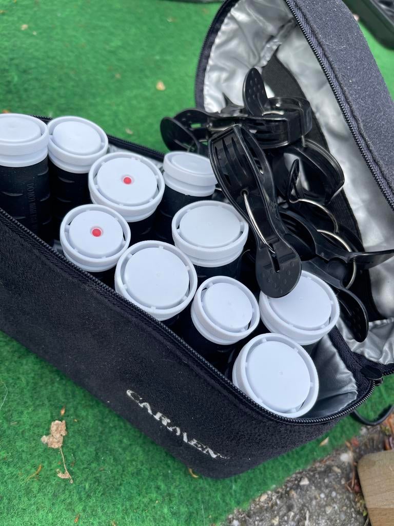 Carmen krulset met 10 rollers en clips, Sieraden, Tassen en Uiterlijk, Uiterlijk | Haarverzorging, Ophalen, Gebruikt, Krultang of Stijltang