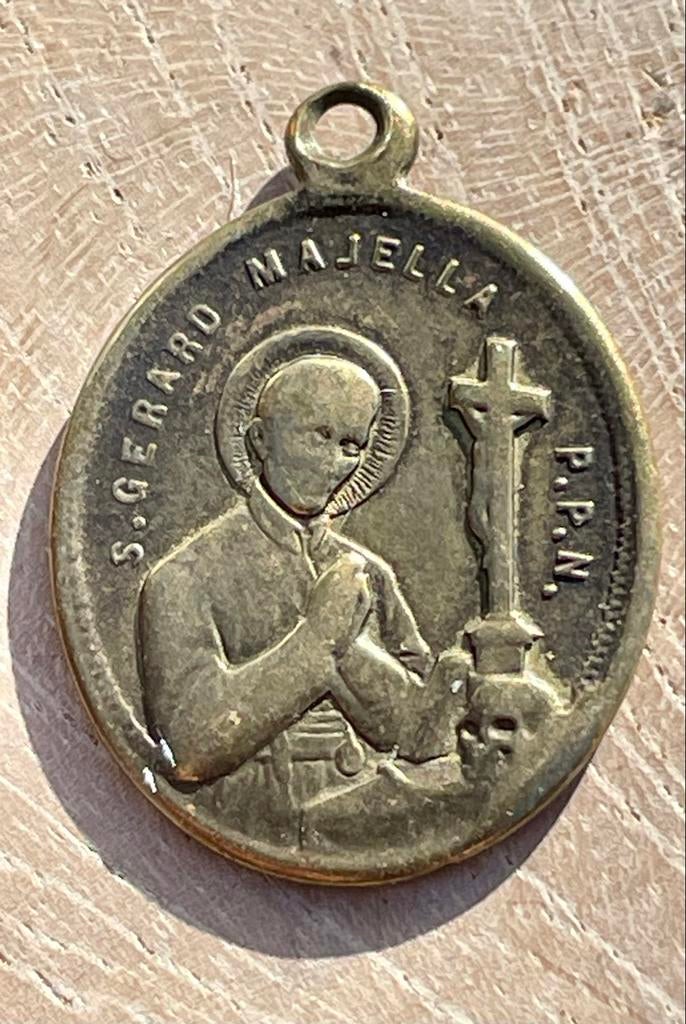 Vintage medaille Heilige Gerardus Majella en Alphonsus, Ophalen of Verzenden