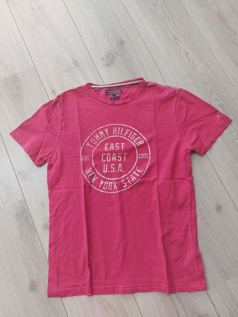 Tommy Hilfiger heren t-shirt, Ophalen of Verzenden, Zo goed als nieuw, Rood