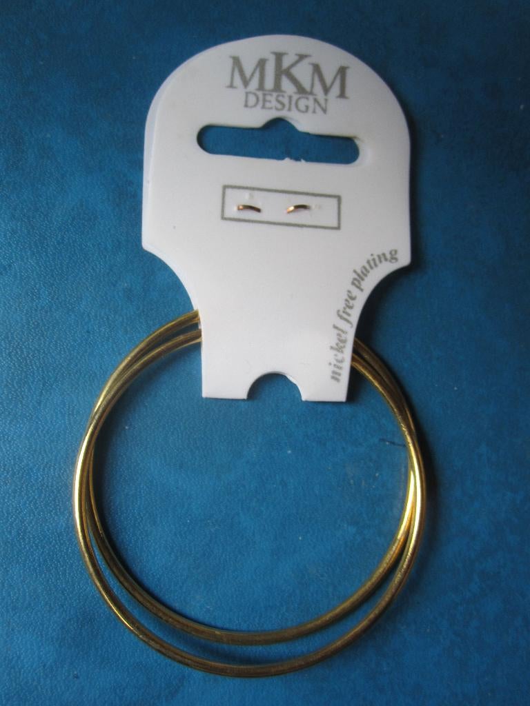 Goudkleurige oorringen (5 cm) NIEUW, Overige materialen, Hangers, Nieuw, Ophalen of Verzenden