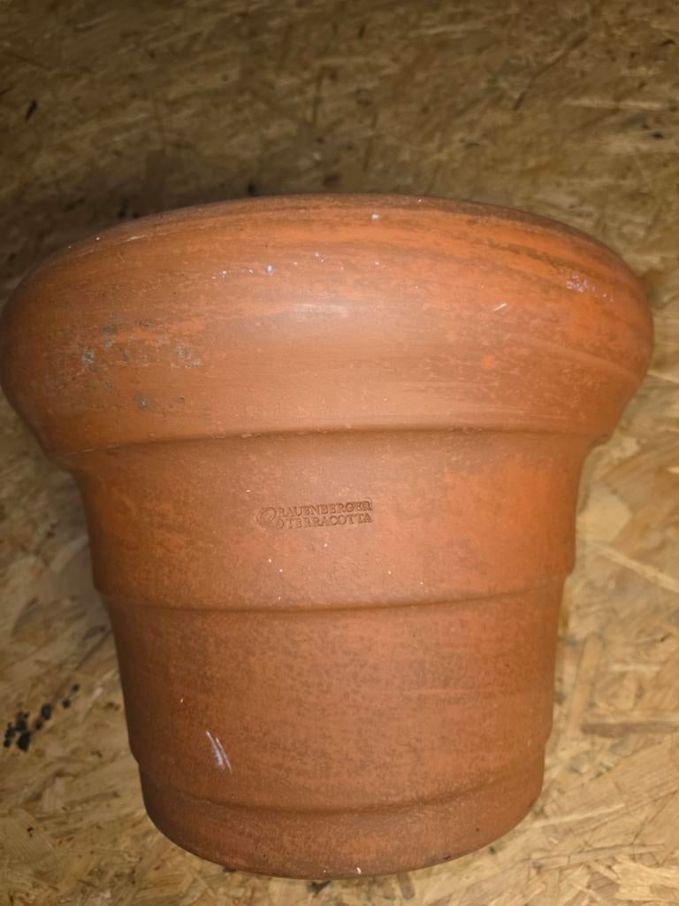 Grote Terracotta plantenpot, Tuin en Terras, Steen, Gebruikt, Rond, Ophalen of Verzenden