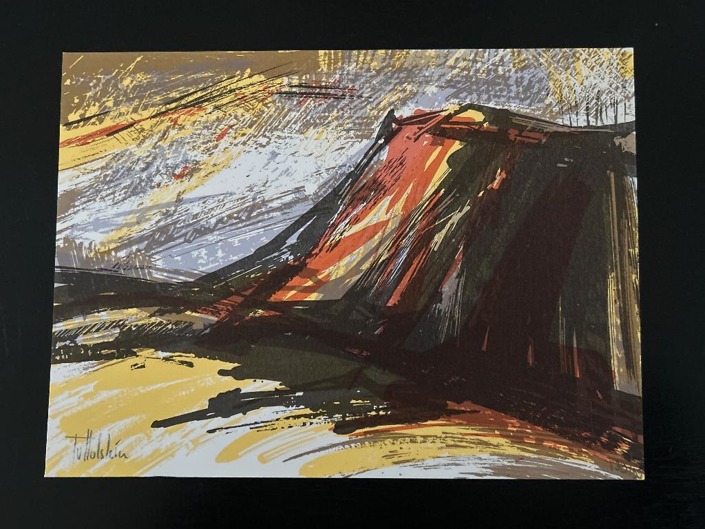 Zeefdruk Toos Holstein, Antiek en Kunst, Verzenden