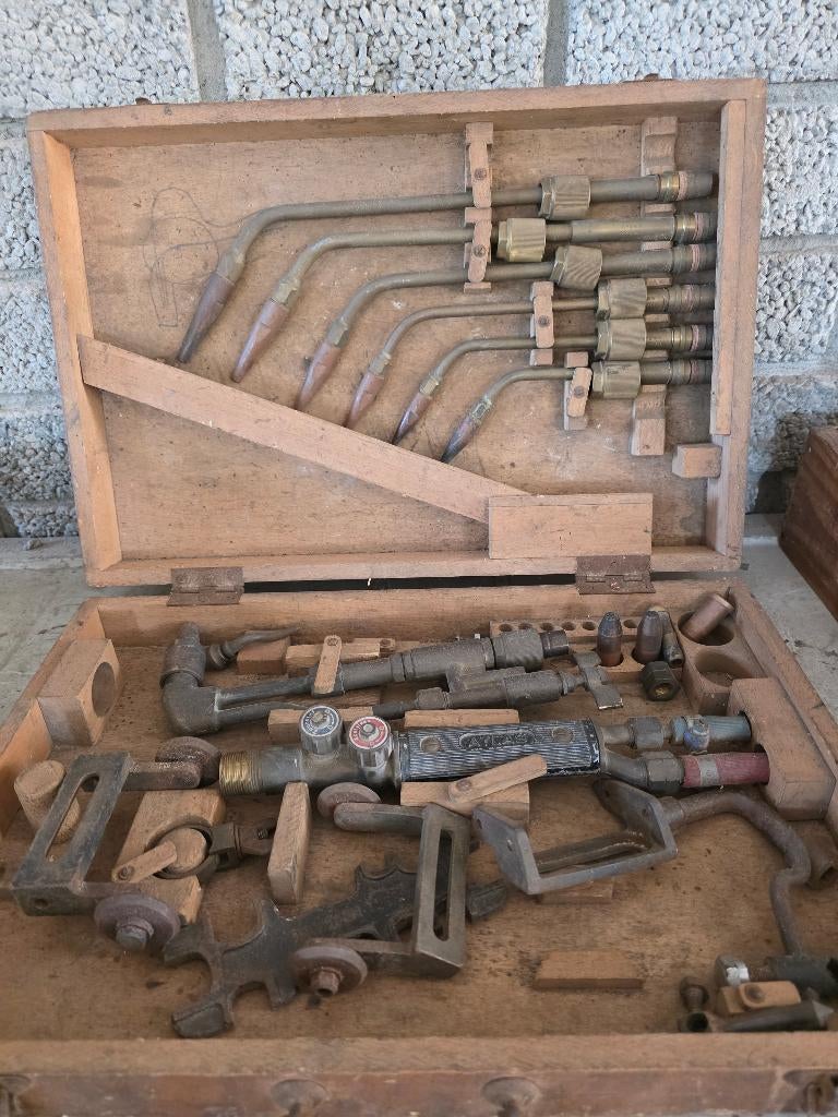 Vintage autogeen las en snijset, Ophalen, Minder dan 150 ampère, Elektroden