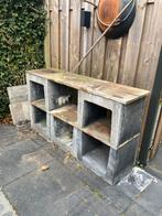 U elemeten (nog 3) en planken voor diverse doeleinden, Tuin en Terras, Ophalen, Gebruikt, Biels, Beton