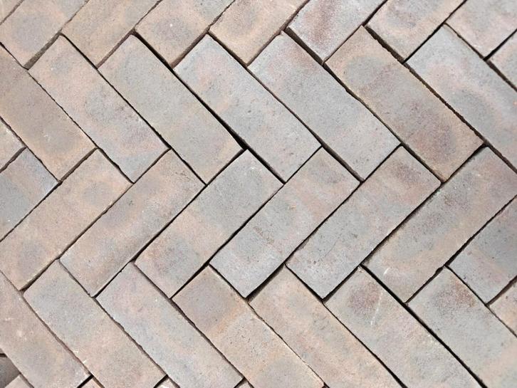 Gebakken dikformaat Loreto Bruin genuanceerd D10, Tuin en Terras, Tegels en Klinkers, Nieuw, Klinkers, Overige materialen, 10 m² of meer