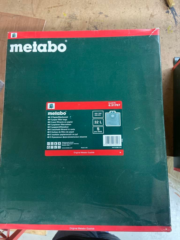 Metabo Stofzakken 35 liter - Origineel en Duurzaam, Ophalen of Verzenden, Nieuw, Stofzak, Overige typen