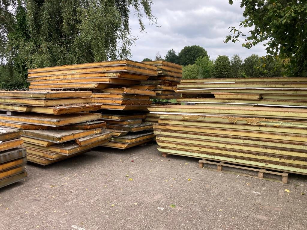 Sandwichplaten, Doe-het-zelf en Verbouw, Platen en Panelen, Ophalen, Gebruikt, Overige materialen, 50 tot 100 mm