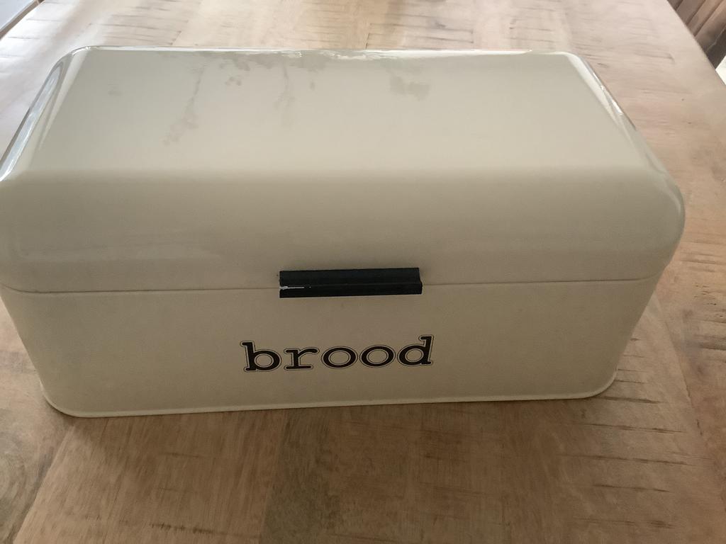 Beige brood doos brocant, Ophalen
