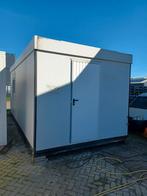 Bouwkeet 6x3m met toilet, keukenblok, 3 ramen en 2 deuren, Ophalen