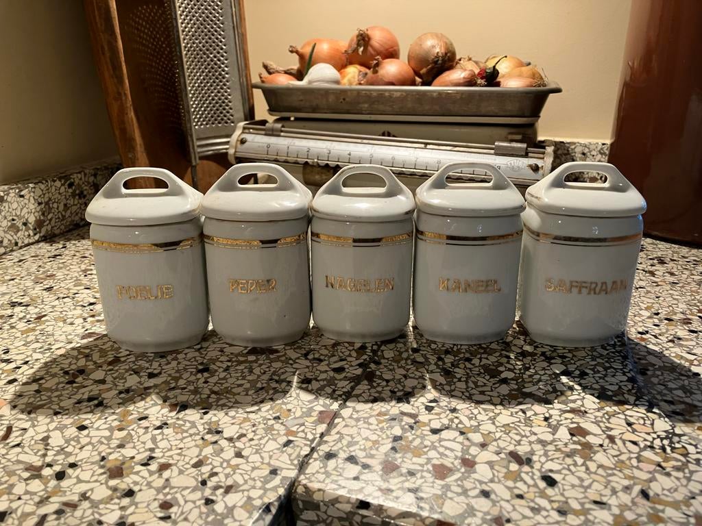 Antieke kruidenpotjes, Ophalen of Verzenden