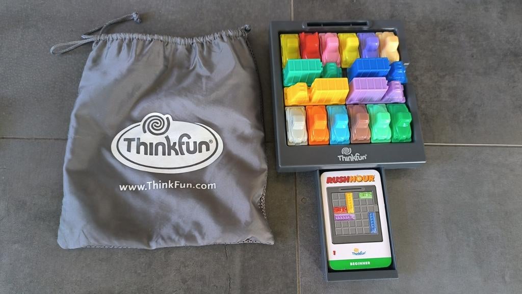 SmartGame Rush Hour Thinkfun - Logisch Denkspel, Hobby en Vrije tijd, Denksport en Puzzels, Zo goed als nieuw, Overige typen, Ophalen of Verzenden