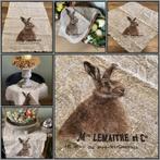 Shabby doek haas ook te vinden bij Puurnostalgie onder pasen, Ophalen of Verzenden, Nieuw