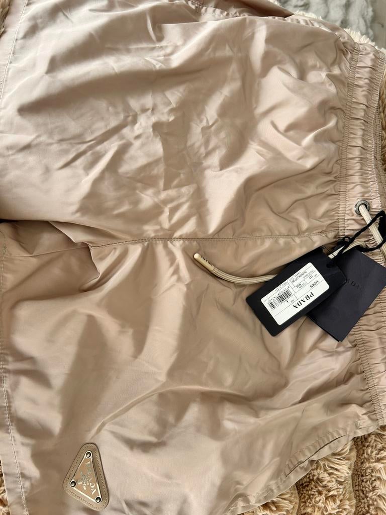 Nieuwe prada broekje zwembroekje maat L met kaartie, Ophalen of Verzenden, Beige
