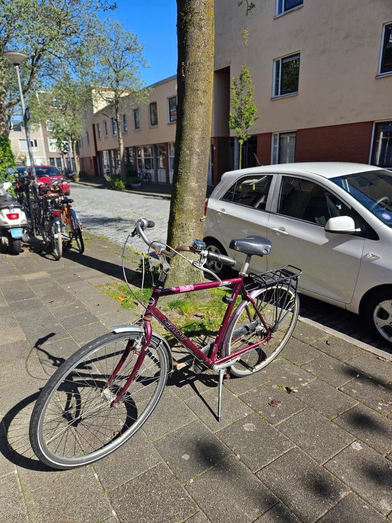 Giant herenfiets met kapot achterwiel, Ophalen, Gebruikt, Giant, Versnellingen