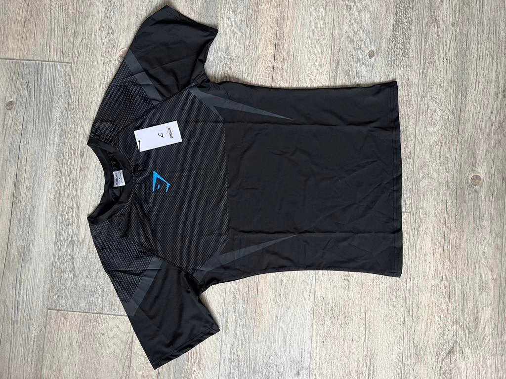 Gymshark Onyx V5 T-shirt Zwart, Ophalen of Verzenden, Nieuw