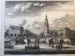 Amsterdam, Montalbaanstoren (Oude Schans 2), 1760, Antiek en Kunst, Kunst | Etsen en Gravures, Verzenden