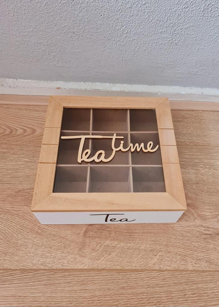 9-vaks theedoos 'Tea', Ophalen of Verzenden, Opbergdoos