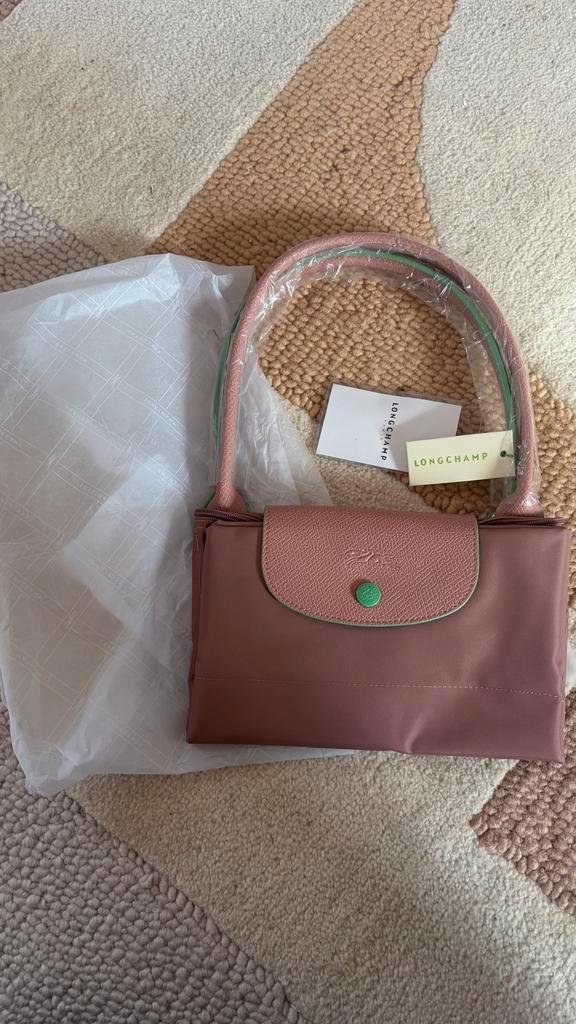 Longchamp Le Pliage Large Schooltas Oud Roze Turkoois, Sieraden, Tassen en Uiterlijk, Tassen | Schooltassen, Nieuw, Schoudertas